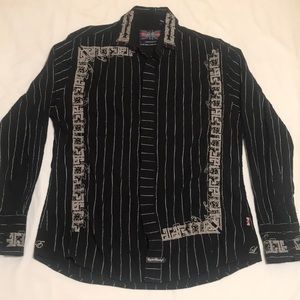 English laundry embroidered shirt